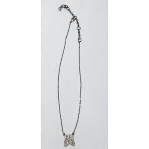 Vintage cabi KOTONATTA RARE Silvertone Rhinestones Japanese Symbol Necklace